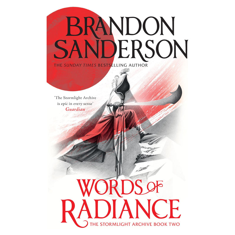 Cover image of "Words of Radiance," Book Two of the Stormlight Archive by Brandon Sanderson, published by Gollancz.