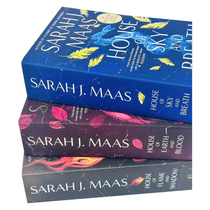 Crescent City Series by Sarah J. Maas 3 Books Collection Set [House of Sky and Breath, House of Earth and Blood, House of Flame and Shadow] - The Book Bundle