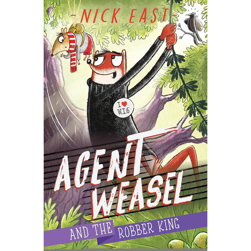 Complete Agent Weasel Series 4-book collection by Nick East, featuring colorful paperback covers from Hodder Children's Books.