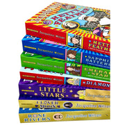 Set of seven Jacqueline Wilson paperback fiction books by Penguin Ltd, featuring colorful cover designs and diverse characters.