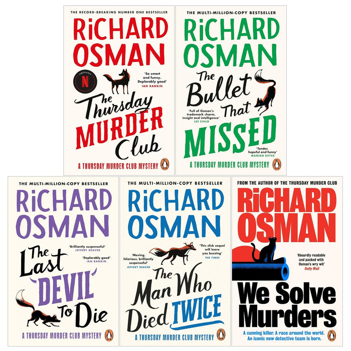 Richard Osman 5 Books Collection Set - Thursday Murder Club Mysteries and We Solve Murders Series - The Book Bundle