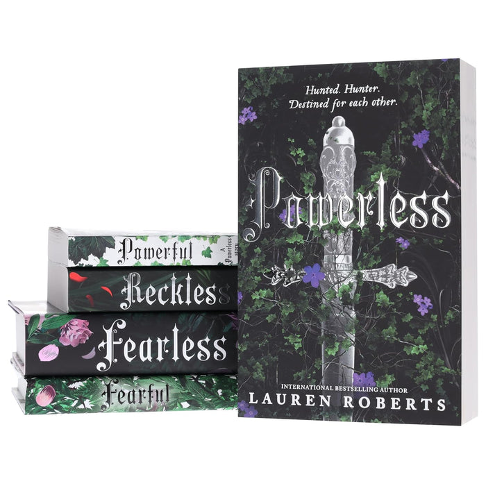 The Powerless Trilogy By Lauren Roberts 5 Books Collection Set (Fearful (HB), Fearless (HB), Powerless, Powerful & Reckless) - The Book Bundle