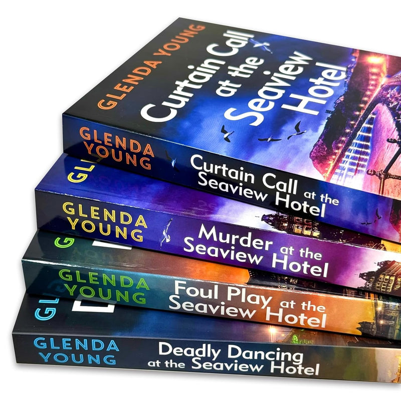 Helen Dexter Cosy Crime Mysteries 4 Books Collection Set By Glenda Young (Murder at the Seaview Hotel, Curtain Call at the Seaview Hotel, Foul Play at the Seaview Hotel & Deadly Dancing)