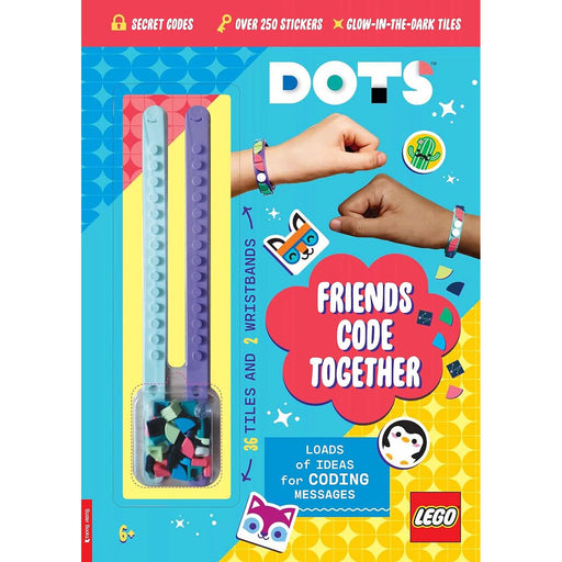 LEGO® DOTS®: Friends Code Together (with stickers, LEGO tiles and two wristbands) - The Book Bundle