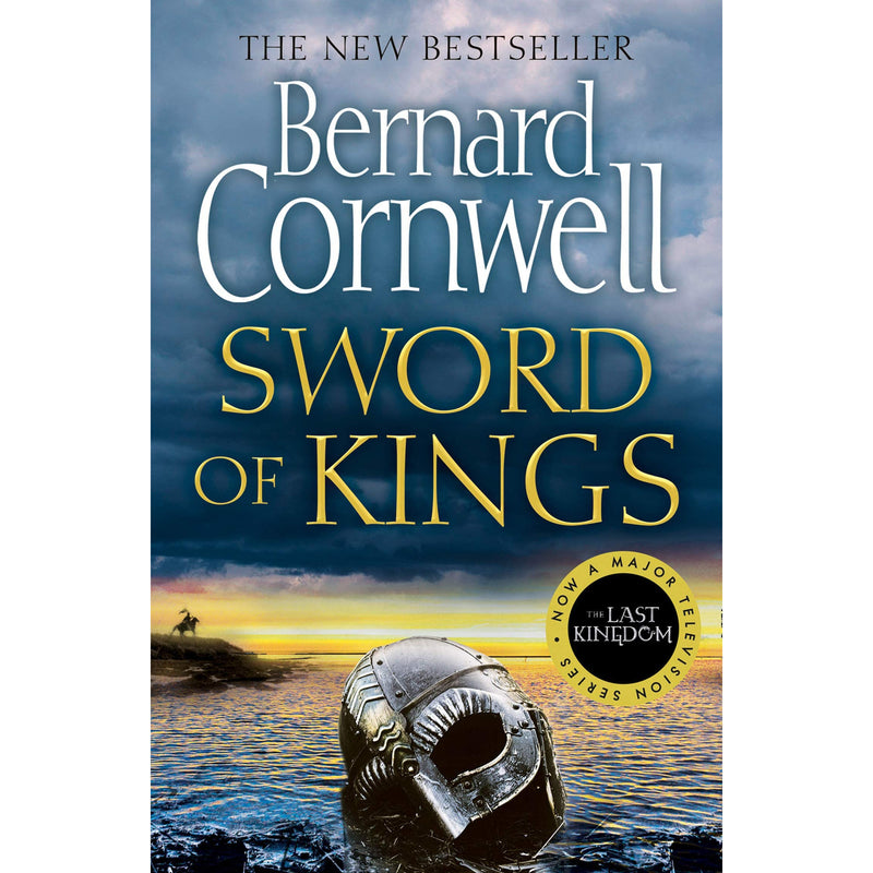 Six paperback books from Bernard Cornwell's Saxon Tales collection, featuring historical fiction covers in a set.