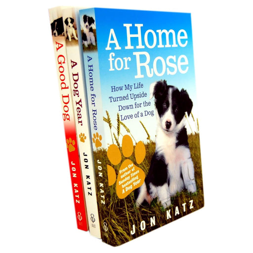 Jon Katz 3 Books Collection Set (A Dog Year, A Good Dog, A Home for Rose) - The Book Bundle