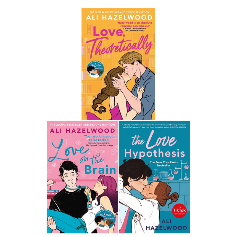 Ali Hazelwood Collection 3 Books Set (Love, Theoretically, The Love Hypothesis, Love on the Brain) - The Book Bundle