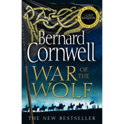 Six paperback books from the Saxon Tales collection by Bernard Cornwell, featuring historical fiction covers and spines.