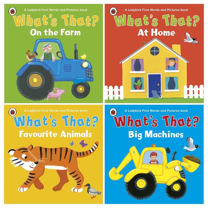 What's That?: A Ladybird First Words & Pictures Series 4 Books Collection Set - The Book Bundle