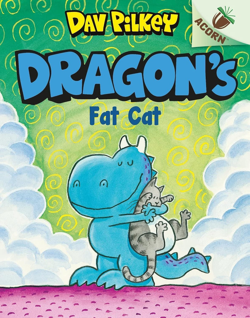 A Friend For Dragon & Dragon's Fat Cat 4 Books Collection Set by Dav Pilkey - Ages 5–7 - Paperback
