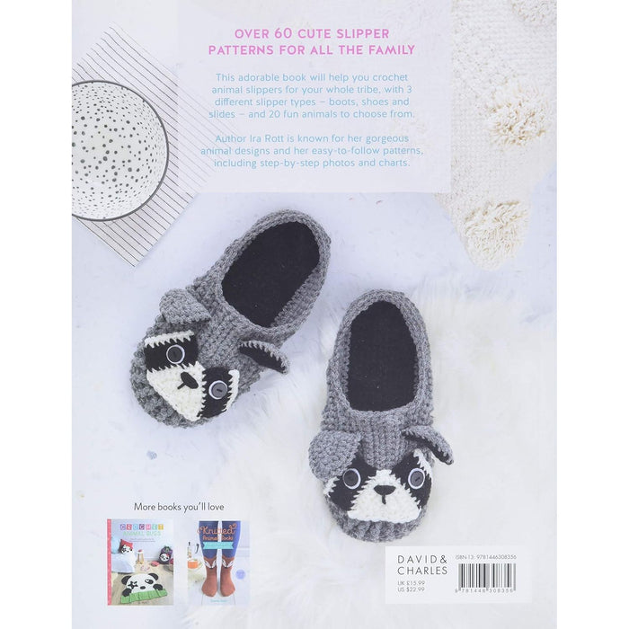 Crochet Animal Slippers: 60 fun and easy patterns for all the family: 2 by Ira Rott (Author) - The Book Bundle