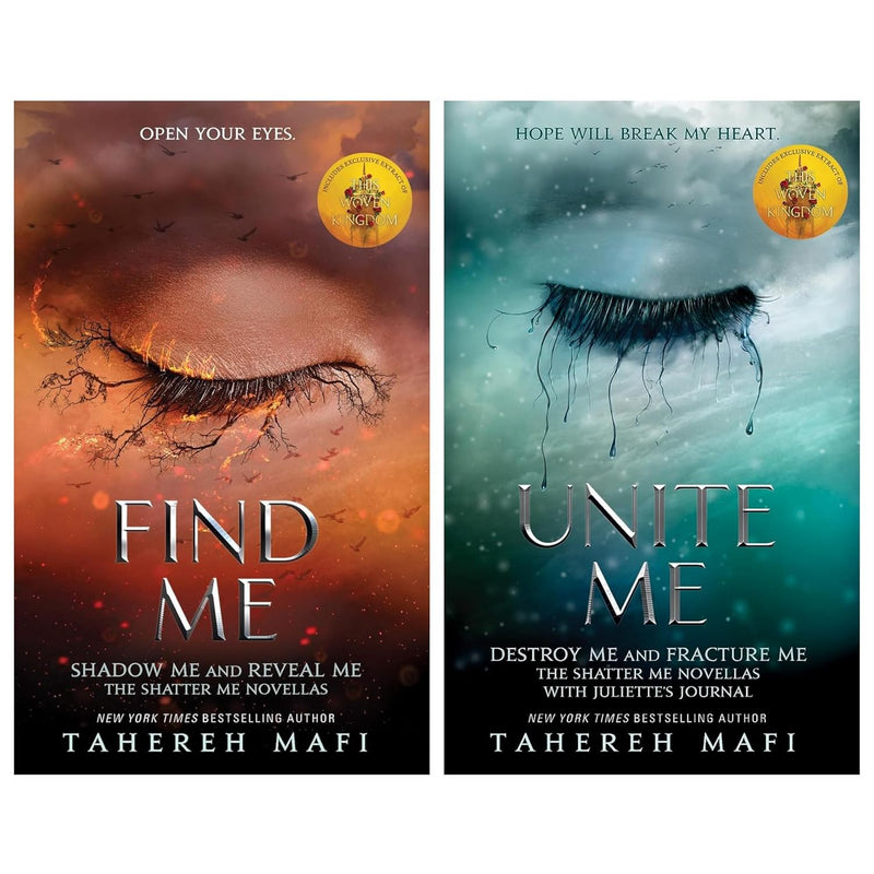 Shatter Me Series 2 Books Collection Set By Tahereh Mafi (Find Me, Unite Me) - The Book Bundle