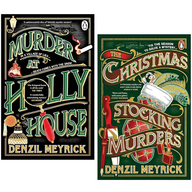 Frank Grasby Mysteries 2 Books Collection Set by Denzil Meyrick (Murder at Holly House & The Christmas Stocking Murders) - The Book Bundle