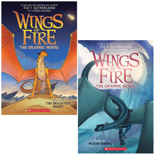Wings of Fire The Graphic Novel 2 Books Collection Set (The Brightest Night, Moon Rising) - The Book Bundle