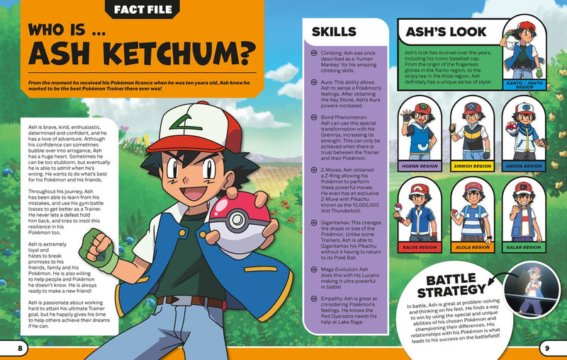 Pokémon Ash's Journey A Visual Guide To Ashs Epic Story - Ages 7–9 - Paperback