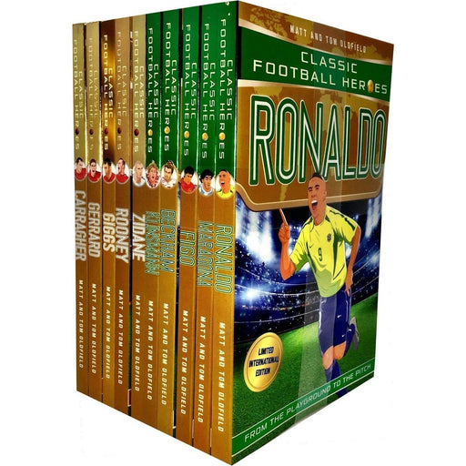 Classic Football Heroes Legend Series Collection 10 Books Set By Matt & Tom Oldfield - The Book Bundle
