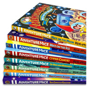 Adventuremice Series 8 books collection set by Philip Reeve and Sarah McIntyre, paperback fiction books, published by David Fickling Books