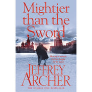 Paperback of Mightier Than the Sword by Jeffrey Archer, part of The Clifton Chronicles series, featuring a cover image with book details.