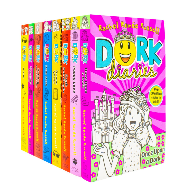 Dork Diaries 8 Books Collection Set by Rachel Renée Russell - Fiction - Paperback