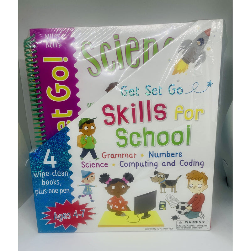 Wipe Clean Workbooks: Get Set Go Skills for School Set of 4 - Non Fiction - Paperback