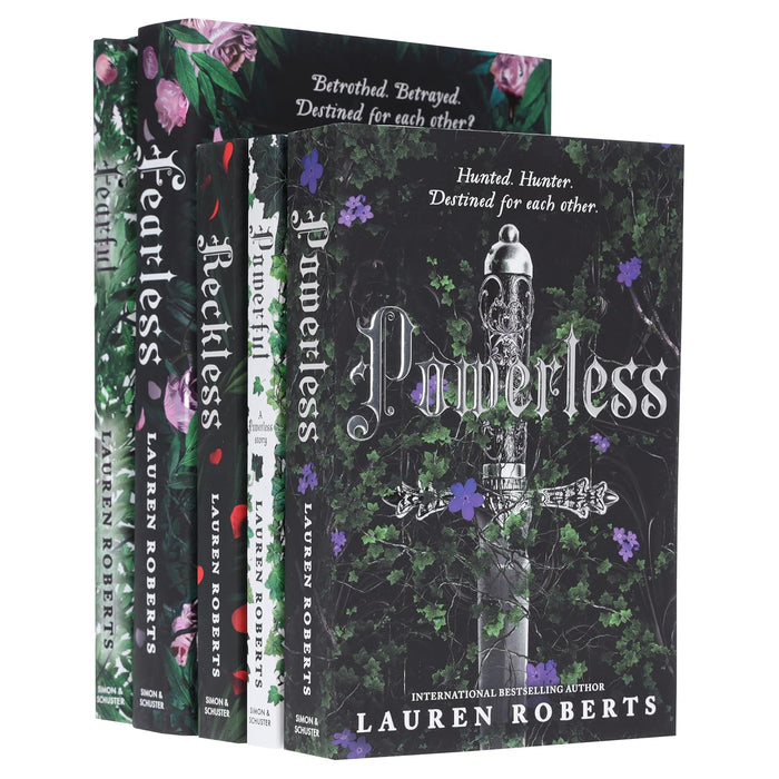 The Powerless Trilogy By Lauren Roberts 5 Books Collection Set (Fearful (HB), Fearless (HB), Powerless, Powerful & Reckless) - The Book Bundle