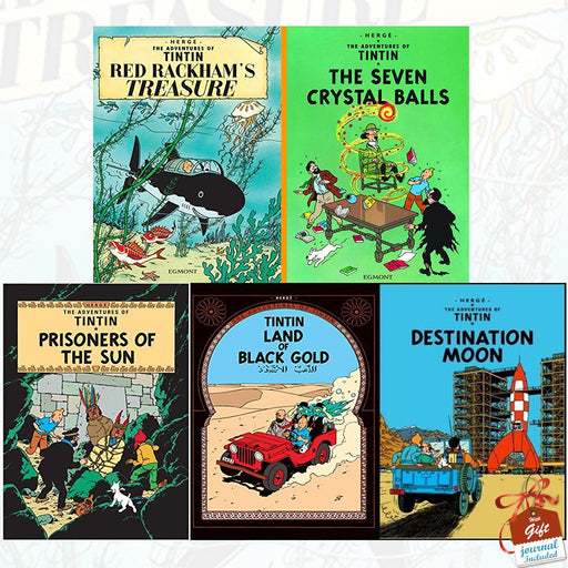 The Adventures of Tintin 5 Books Collection Set Series 3 With Gift Journal - The Book Bundle
