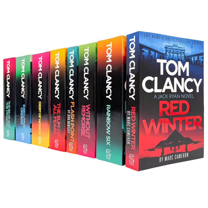 Tom Clancy  8 Books Collection Set ( Red Winter, Without Remorse,) - The Book Bundle