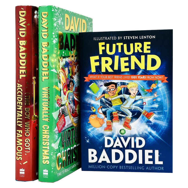 David Baddiel Collection 3 Books Set (Virtually Christmas, The Boy Who Got Accidentally Famous, Future Friend) - Fiction