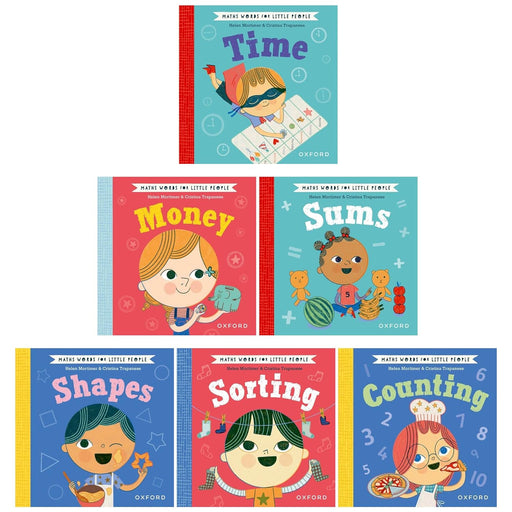 Helen Mortimer 6 Books Collection Set (Shapes, Sorting, Counting, Sums, Time & Money) - The Book Bundle