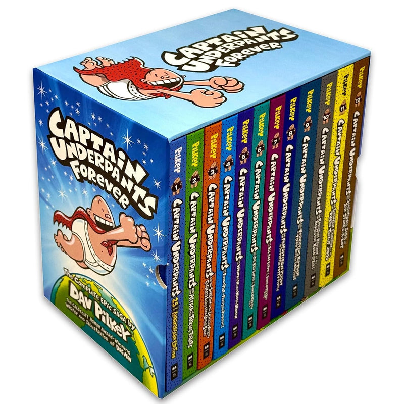 Captain Underpants Forever 12 Books Collection Box Set by Dav Pilkey - Fiction - Hardcover