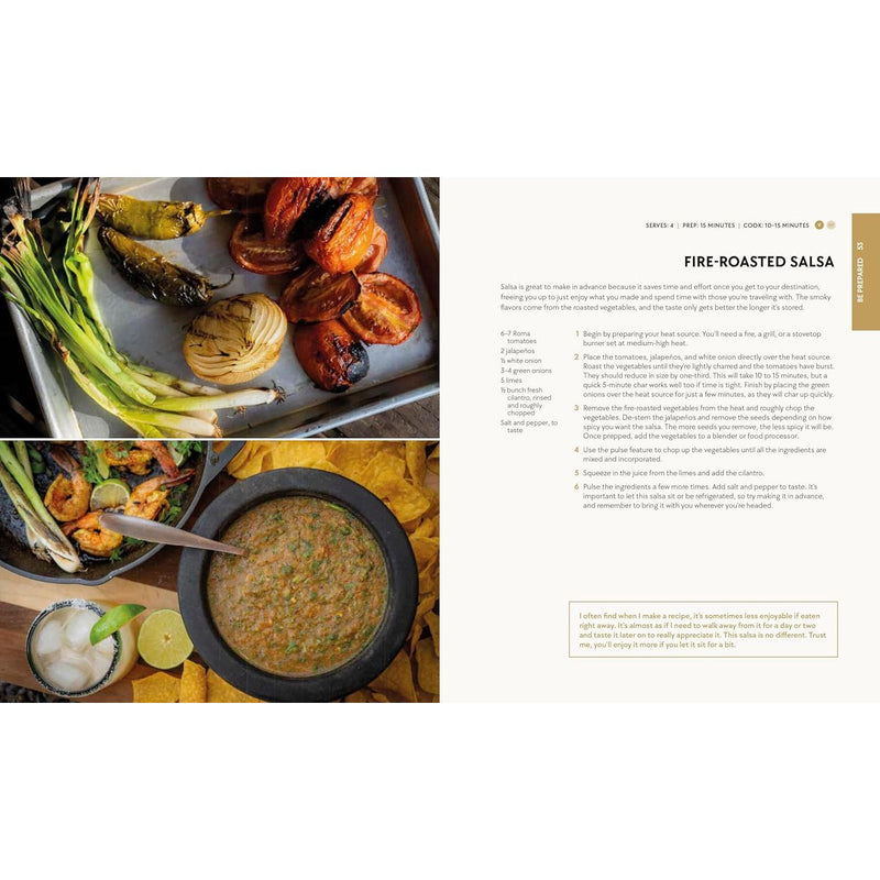 DK book titled "Live Free, Eat Well" by Adam Glick, featuring outdoor and nomad-inspired cuisine on the cover.