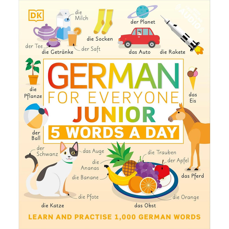 DK 5 Words a Day series: French and Italian language learning books for children from DK Children Ltd, designed for young learners.