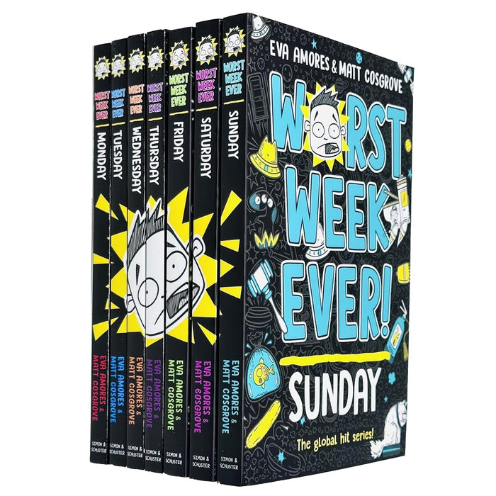 Worst Week Ever! Series 7 Books Collection Set By Eva Amores & Matt Cosgrove Tuesday, Wednesday - The Book Bundle