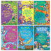 Six paperback books from the Enid Blyton Magic Faraway Tree collection, featuring colorful covers and illustrations.