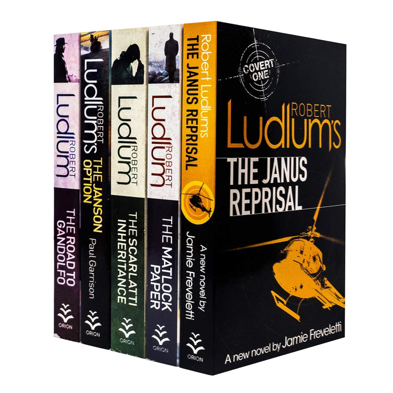 Robert Ludlum Collection 5 Books Set (The Scarlatti Inheritance, The Road to Gandolfo, The Matlock Paper, The Janus Reprisal, The Janson Option) - The Book Bundle