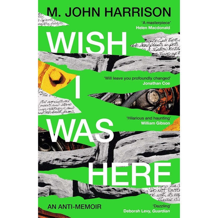 Three paperback books from M. John Harrison's "Wish I Was Here" and "The Sunken Land Begins to Rise Again" collection set.
