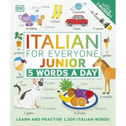 DK 5 Words a Day Series Junior language book set featuring French and Italian learning books for children.