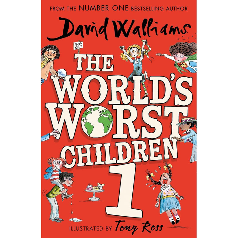 Collection of The World's Worst Children 3 books by David Walliams, paperback fiction set featuring colorful covers.