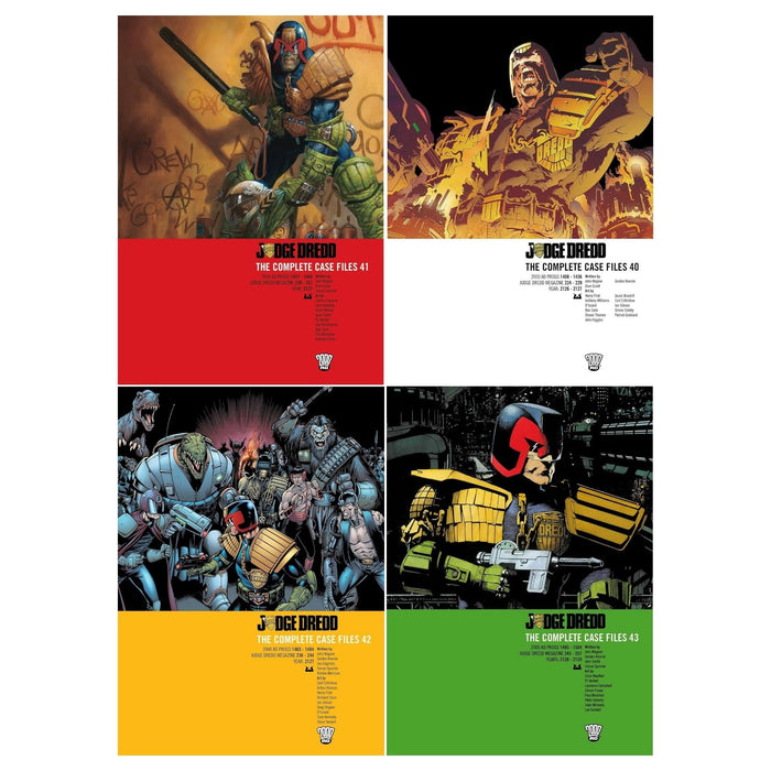 Judge Dredd Complete Case Files Volume 40-43 Collection 4 Books Set Series 9 By John Wagner - The Book Bundle