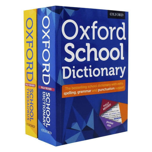 Oxford School Dictionary and Thesaurus 2 Books Set by Oxford Dictionary - The Book Bundle