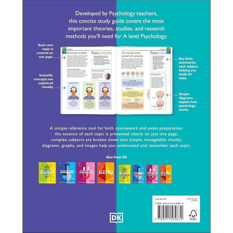 Super Simple Psychology: The Ultimate Bitesize Study Guide (DK Super Simple) - The Book Bundle