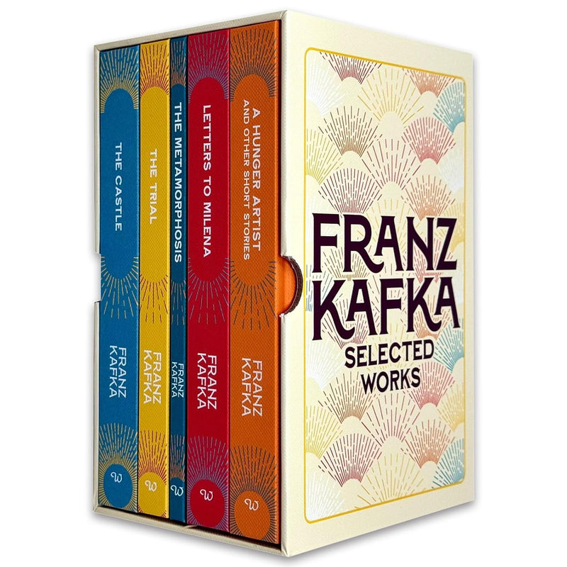 The Selected Works of Franz Kafka 5 Book Hardcover Box Set (The Trial, The Castle, The Metamorphosis, Short Stories & Letters to Milena)- Fiction - Hardcover