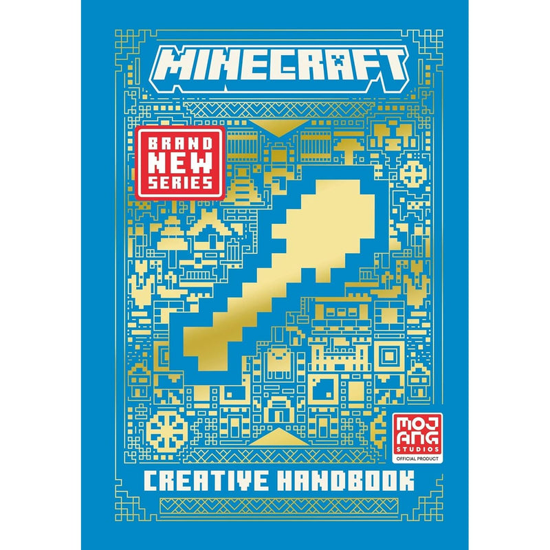 Set of four hardcover Minecraft Combat Handbook books by Mojang AB, featuring colorful cover art and iconic Minecraft characters.