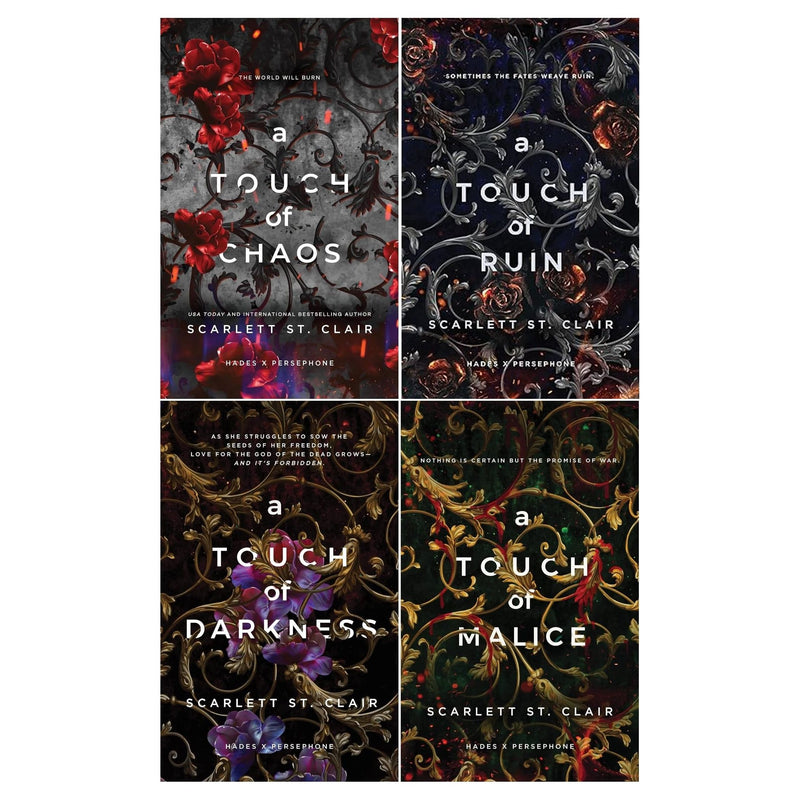 Hades X Persephone 4 Books Collection Set By Scarlett St. Clair (A Touch of Darkness, A Touch of Ruin, A Touch of Malice, A Touch of Chaos) - The Book Bundle