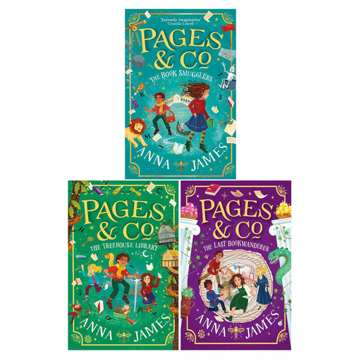 Anna James Pages and Co Collection 3 Books Set (The Treehouse Library, The Last Bookwanderer, The Book Smugglers) - The Book Bundle