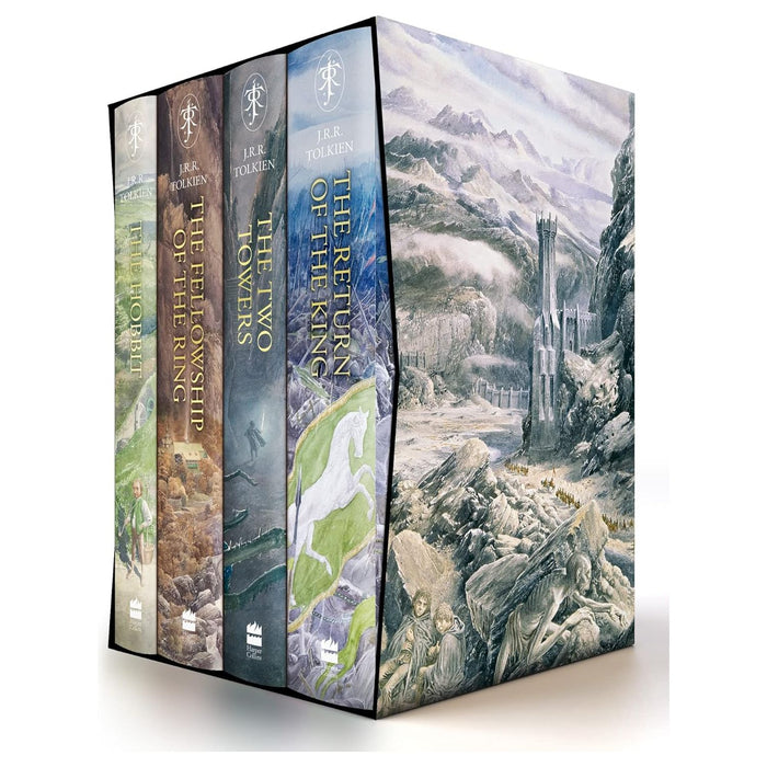 The Hobbit and The Lord of the Rings 4 Books Collection Set Illustrated edition - The Book Bundle