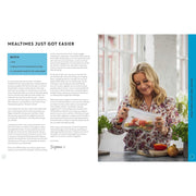 Suzanne Mulholland's "The Batch Lady Rapid Dinners" cookbook by Ebury Press, featuring colorful meal prep images for quick weeknight meals.
