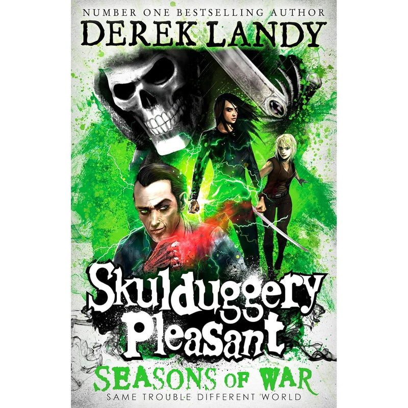 Skulduggery Pleasant Series 10-17 Collection 8 Books Set by Derek Landy (Resurrection, Midnight, Bedlam, Seasons of War, Dead or Alive, Until the End, Mind Full of Murder, A Heart Full of Hatred)