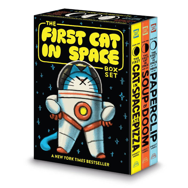 The First Cat in Space 3-Book Box Set: A Graphic Novel Collection: The First Cat in Space Ate Pizza, The First Cat in Space and the Soup of Doom, The First Cat in Space and the Wrath of the Paperclip - The Book Bundle
