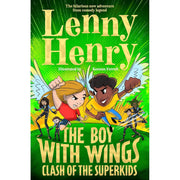 Set of The Boy With Wings Series 3 books by Lenny Henry, featuring colorful covers from Macmillan Children's Books.
